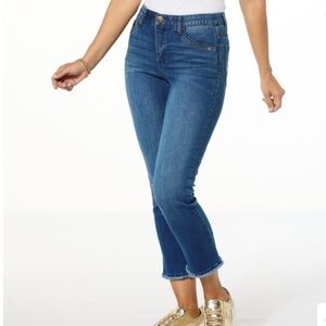 Democracy "Ab"solution® Embroidered Pocket Straight Leg Denim Jean